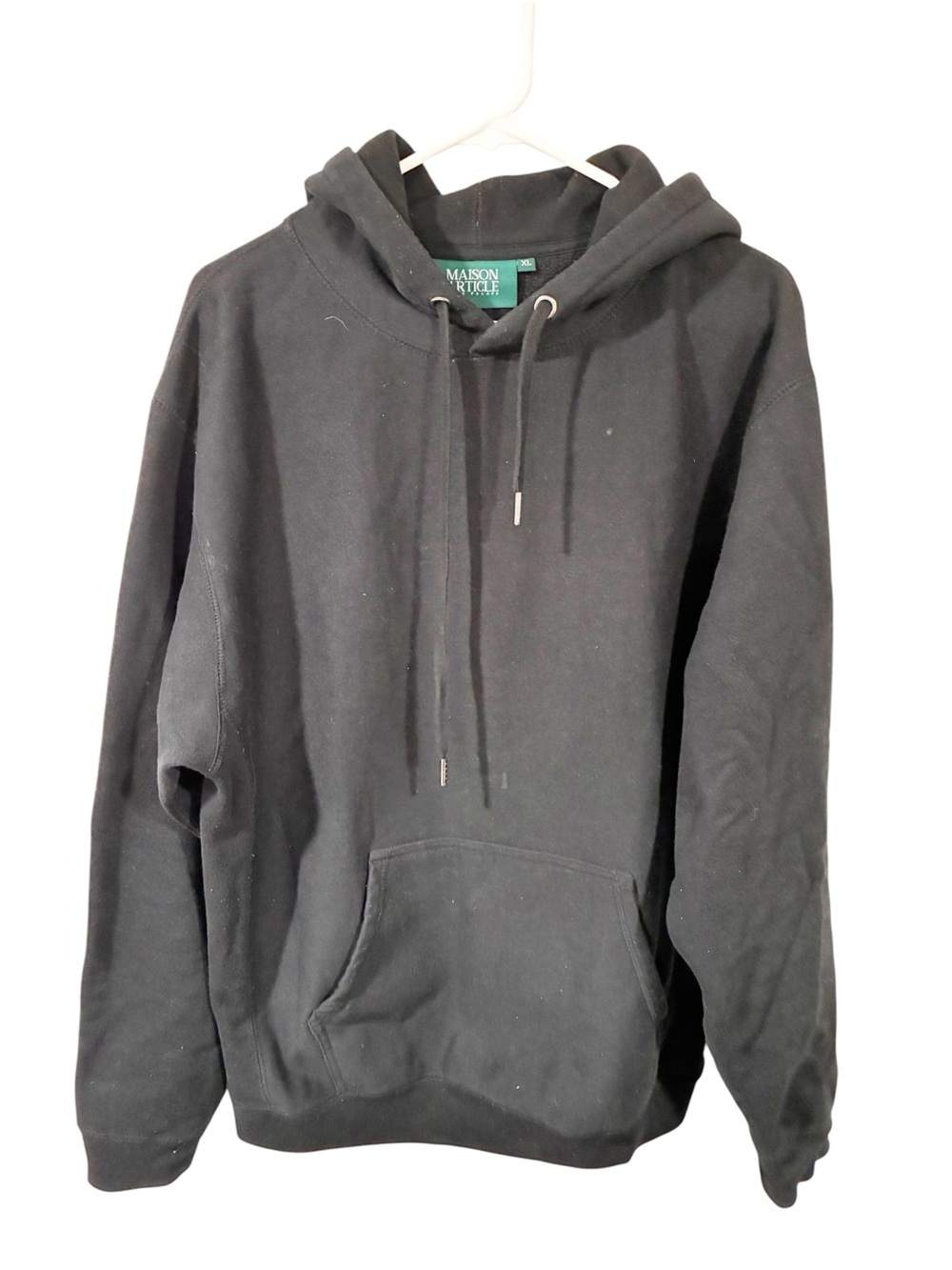 Maison Article Hoodie Mens XL Black Shoe Palace Heavyweight Sweatshirt